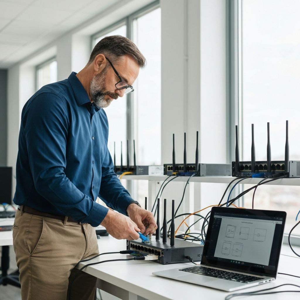 تركيب شبكات الإنترنت